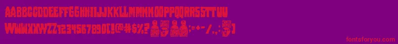 Шрифт Pantano Gipsy – красные шрифты на фиолетовом фоне