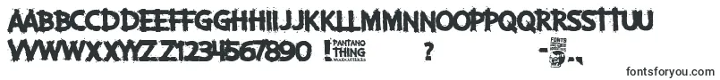 Шрифт Pantano Thing – ужасные шрифты