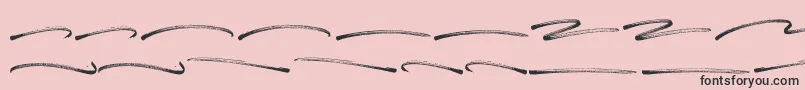 Fonte Panterick Swash – fontes pretas em um fundo rosa