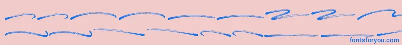 Panterick Swash Font – Blue Fonts on Pink Background
