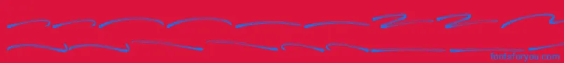 Panterick Swash Font – Blue Fonts on Red Background
