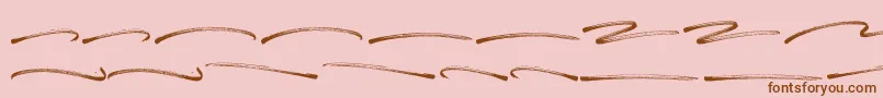 Panterick Swash Font – Brown Fonts on Pink Background