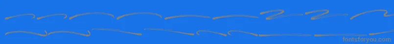 Panterick Swash Font – Gray Fonts on Blue Background