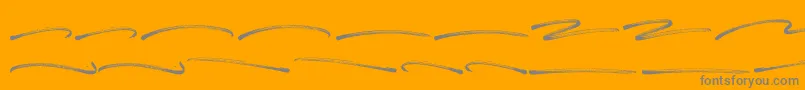 Fonte Panterick Swash – fontes cinzas em um fundo laranja
