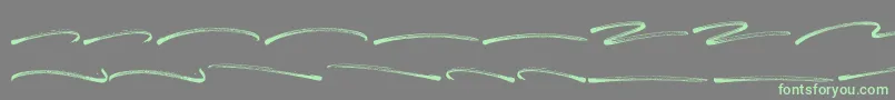Panterick Swash-Schriftart – Grüne Schriften auf grauem Hintergrund