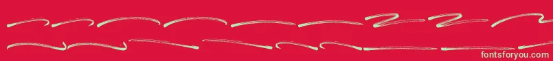 Panterick Swash Font – Green Fonts on Red Background