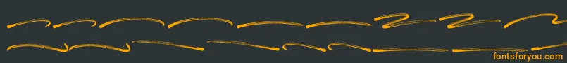 Panterick Swash Font – Orange Fonts on Black Background