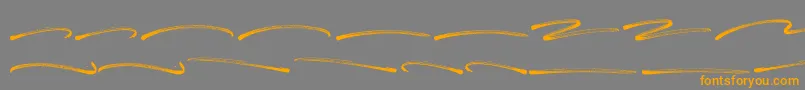 フォントPanterick Swash – オレンジの文字は灰色の背景にあります。