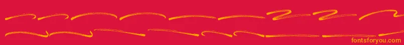 Panterick Swash Font – Orange Fonts on Red Background