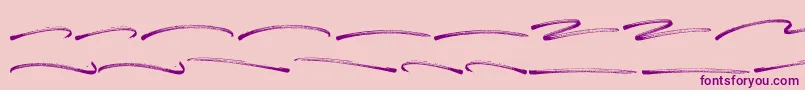 Panterick Swash-Schriftart – Violette Schriften auf rosa Hintergrund