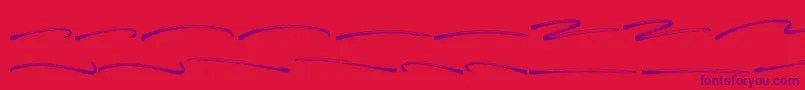 Panterick Swash-Schriftart – Violette Schriften auf rotem Hintergrund