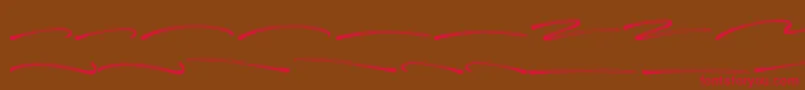 Panterick Swash Font – Red Fonts on Brown Background