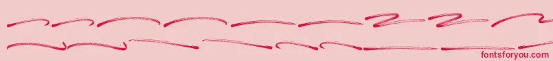 フォントPanterick Swash – ピンクの背景に赤い文字