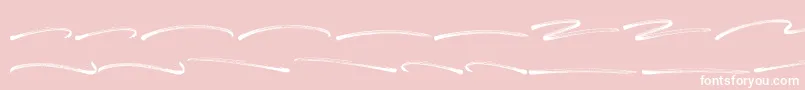 Panterick Swash-Schriftart – Weiße Schriften auf rosa Hintergrund