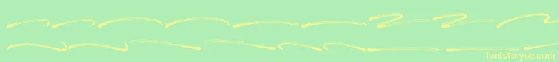 Panterick Swash Font – Yellow Fonts on Green Background