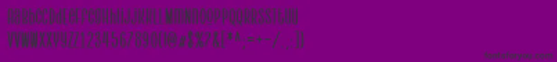 フォントPantura – 紫の背景に黒い文字