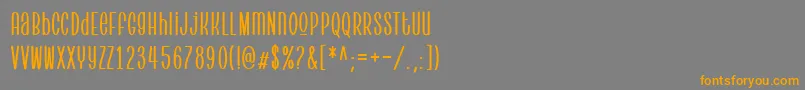Pantura Font – Orange Fonts on Gray Background