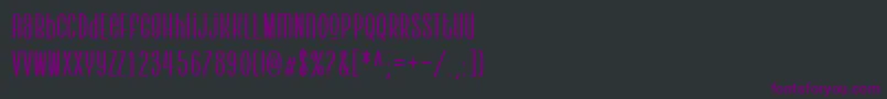 フォントPantura – 黒い背景に紫のフォント