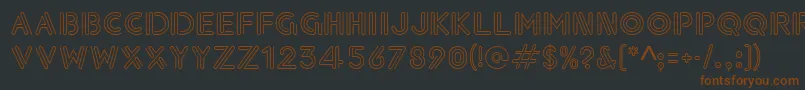 Lisätietoja Paperclip-fontista Paperclip-fontti – ruskeat fontit mustalla taustalla