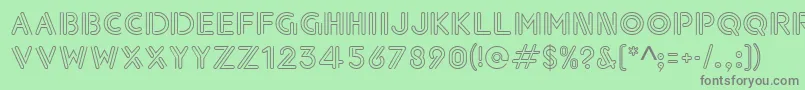 Paperclip Font – Gray Fonts on Green Background