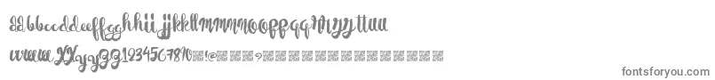 PaperScraps Font – Gray Fonts on White Background