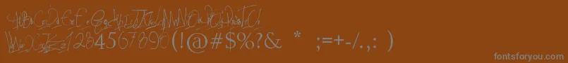 fuente PapposBlues    font – Fuentes Grises Sobre Fondo Marrón