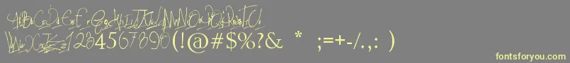 fuente PapposBlues    font – Fuentes Amarillas Sobre Fondo Gris