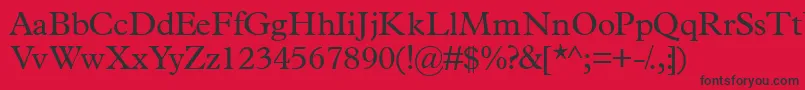 Terminusssk Font – Black Fonts on Red Background