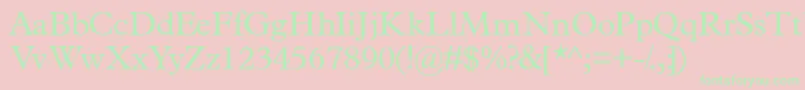 Terminusssk Font – Green Fonts on Pink Background