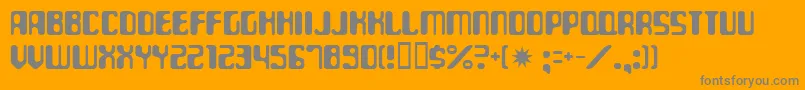 paraaminobenzoic Font – Gray Fonts on Orange Background