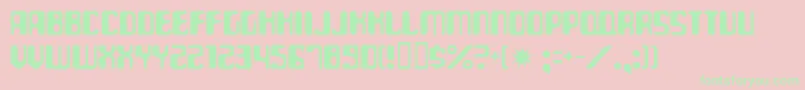 paraaminobenzoic Font – Green Fonts on Pink Background