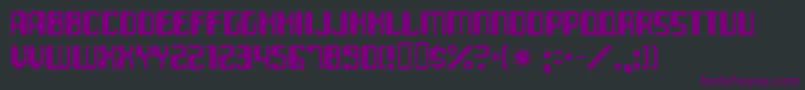 paraaminobenzoic Font – Purple Fonts on Black Background
