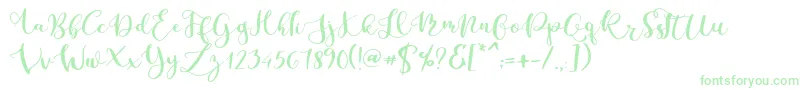 Parabellum Regular-Schriftart – Grüne Schriften