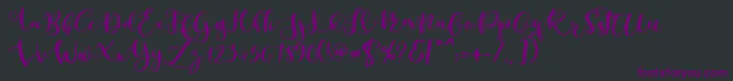 Parabellum Regular Font – Purple Fonts on Black Background