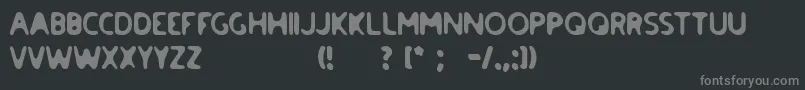 Więcej informacji o czcionce paradise road Czcionka paradise road – szare czcionki na czarnym tle