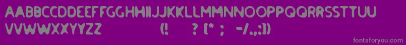 paradise road Font – Gray Fonts on Purple Background