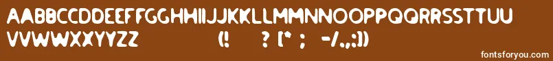 paradise road Font – White Fonts on Brown Background