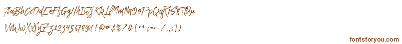 Paradise Typeface Free Demo Font – Brown Fonts on White Background