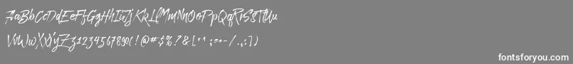 Police Paradise Typeface Free Demo – polices blanches sur fond gris