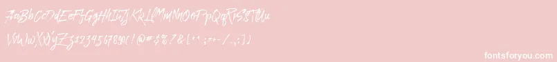 fuente Paradise Typeface Free Demo – Fuentes Blancas Sobre Fondo Rosa