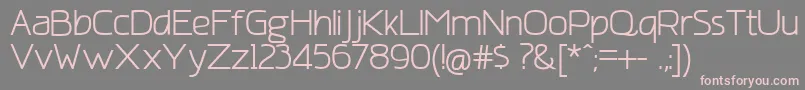 AmatracaGrotesqueNormal Font – Pink Fonts on Gray Background