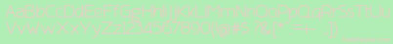 AmatracaGrotesqueNormal Font – Pink Fonts on Green Background