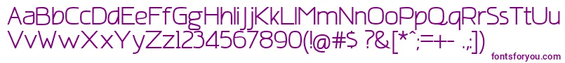 AmatracaGrotesqueNormal-Schriftart – Violette Schriften