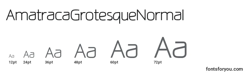 AmatracaGrotesqueNormal Font Sizes