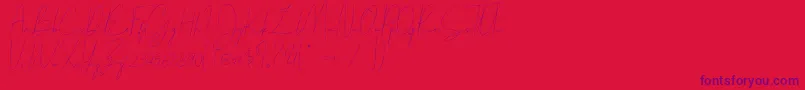Шрифт Parakan – фиолетовые шрифты на красном фоне