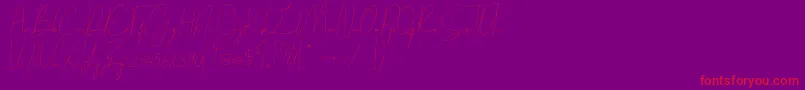 Parakan Font – Red Fonts on Purple Background