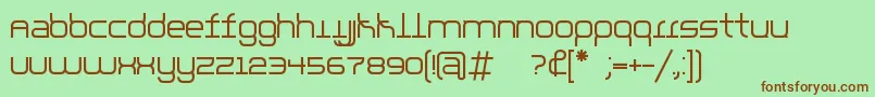 parallello Font – Brown Fonts on Green Background