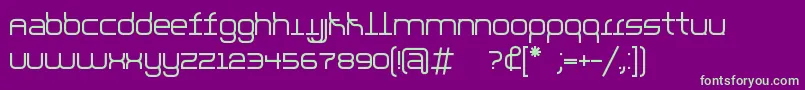 parallello Font – Green Fonts on Purple Background