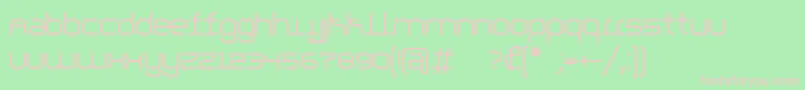 parallello Font – Pink Fonts on Green Background