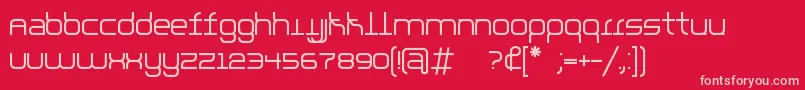 parallello Font – Pink Fonts on Red Background